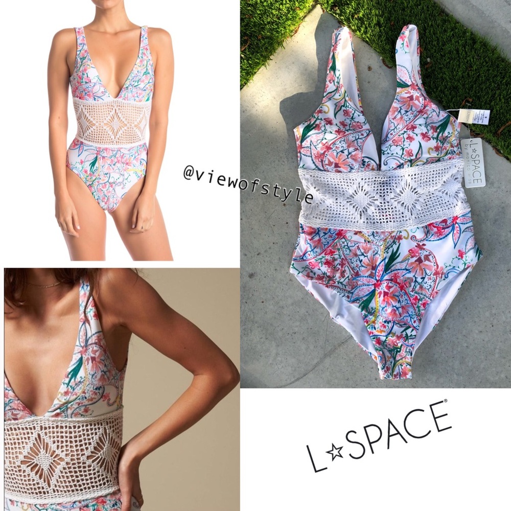 L*SPACE Samantha Paisley One Piece Swim - Picture 8 of 16